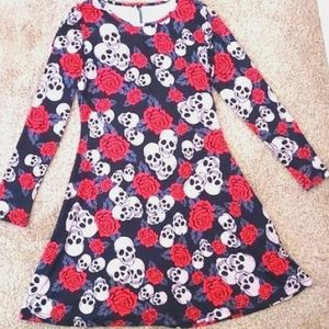 Skull and roses dress